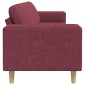 vidaXL Καναπές σαλονιού Κόκκινο 250 x 77 x 76 εκ. Πολυεστέρας