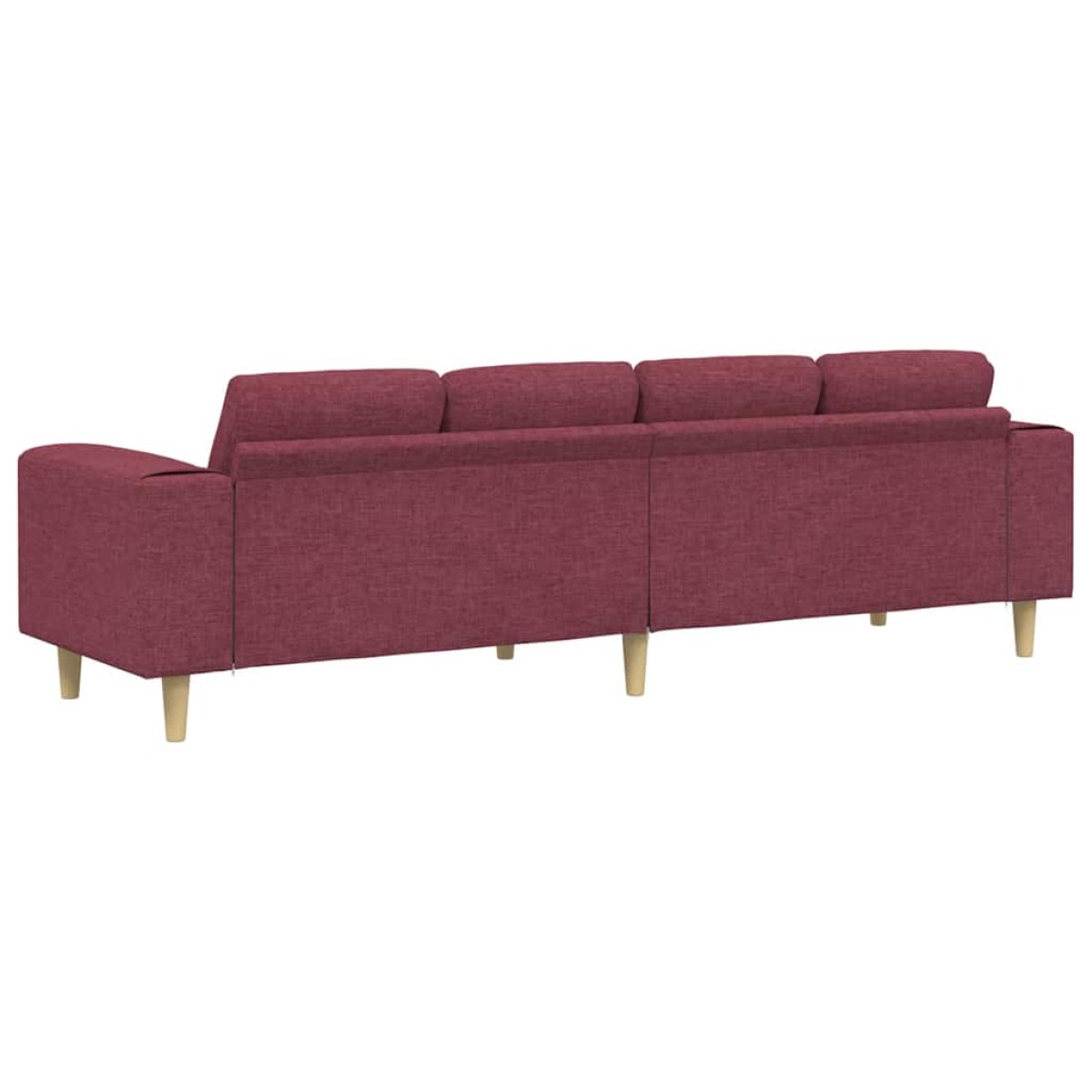 vidaXL Καναπές σαλονιού Κόκκινο 250 x 77 x 76 εκ. Πολυεστέρας