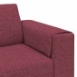 vidaXL Καναπές σαλονιού Κόκκινο 250 x 77 x 76 εκ. Πολυεστέρας