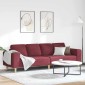 vidaXL Καναπές σαλονιού Κόκκινο 250 x 77 x 76 εκ. Πολυεστέρας