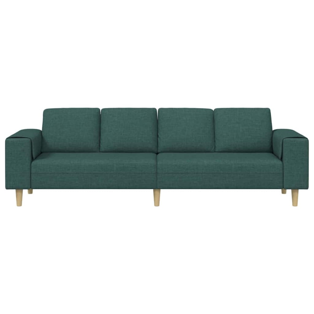vidaXL Καναπές σαλονιού Σκούρο Πράσινο 250 x 77 x 76 εκ. Πολυεστέρας