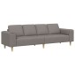 vidaXL Καναπές σαλονιού Taupe 250 x 77 x 76 εκ. Πολυεστέρας