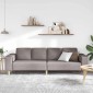 vidaXL Καναπές σαλονιού Taupe 250 x 77 x 76 εκ. Πολυεστέρας