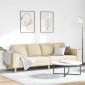 vidaXL Καναπές σαλονιού Κρεμ 250 x 77 x 76 εκ. Πολυεστέρας