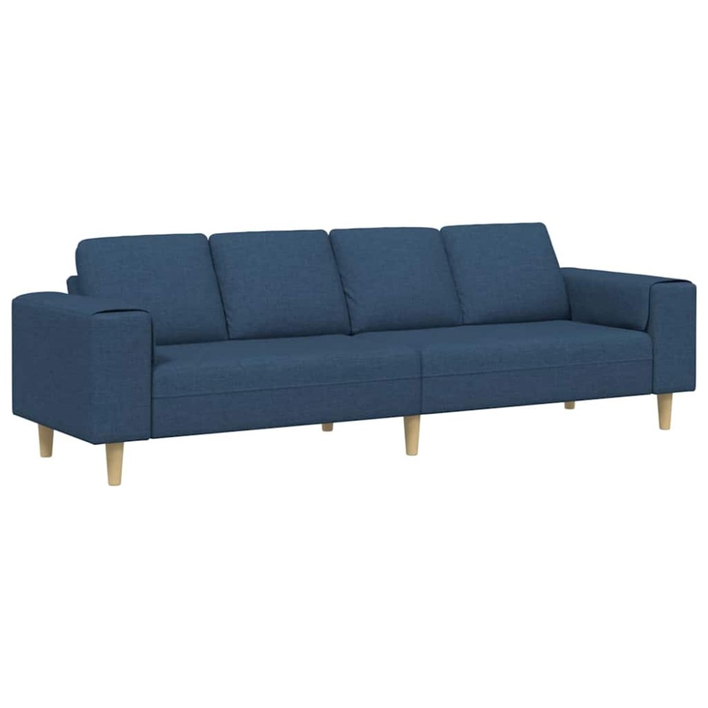 vidaXL Καναπές σαλονιού Μπλε 250 x 77 x 76 εκ. Πολυεστέρας
