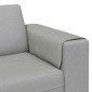 vidaXL Καναπές σαλονιού Σκίουρος Γκρί 250 x 77 x 76 εκ. Πολυεστέρας