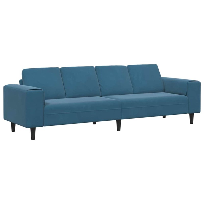 vidaXL Καναπές σαλονιού Μπλε 250 x 77 x 76 εκ.