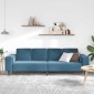 vidaXL Καναπές σαλονιού Μπλε 250 x 77 x 76 εκ.
