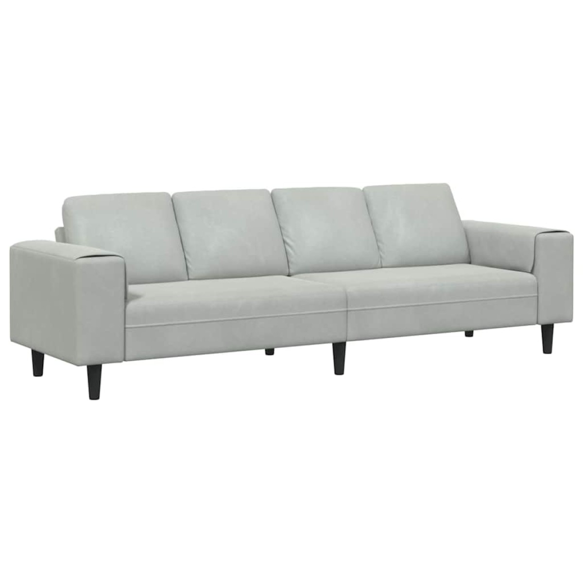 vidaXL Καναπές σαλονιού Ανοιχτό γκρι 250 x 77 x 76 εκ.