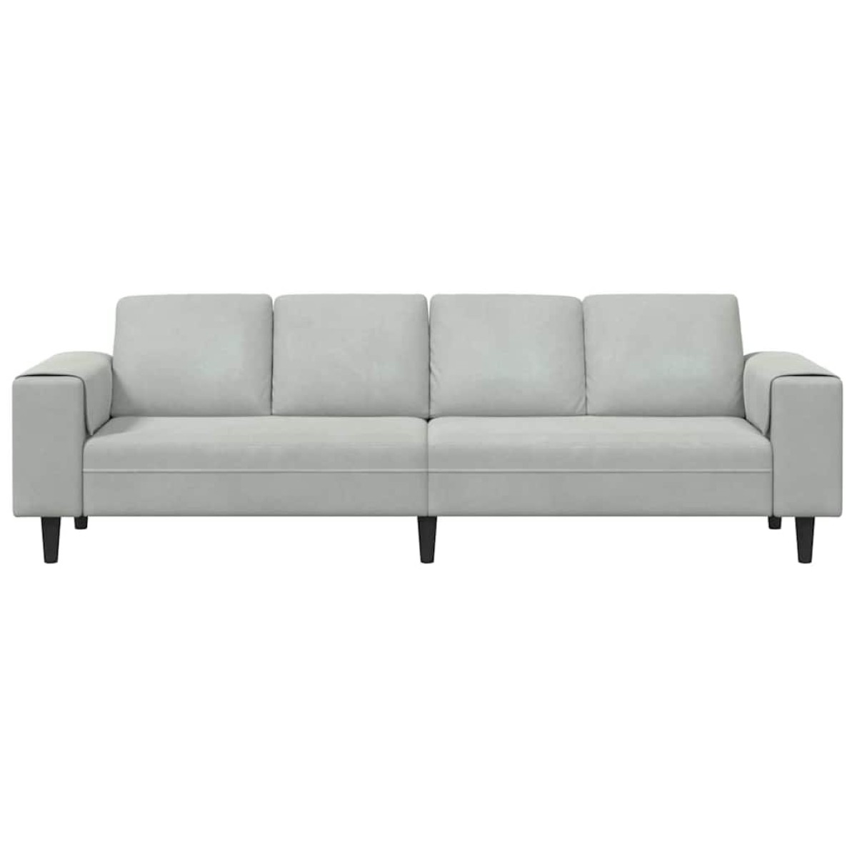vidaXL Καναπές σαλονιού Ανοιχτό γκρι 250 x 77 x 76 εκ.