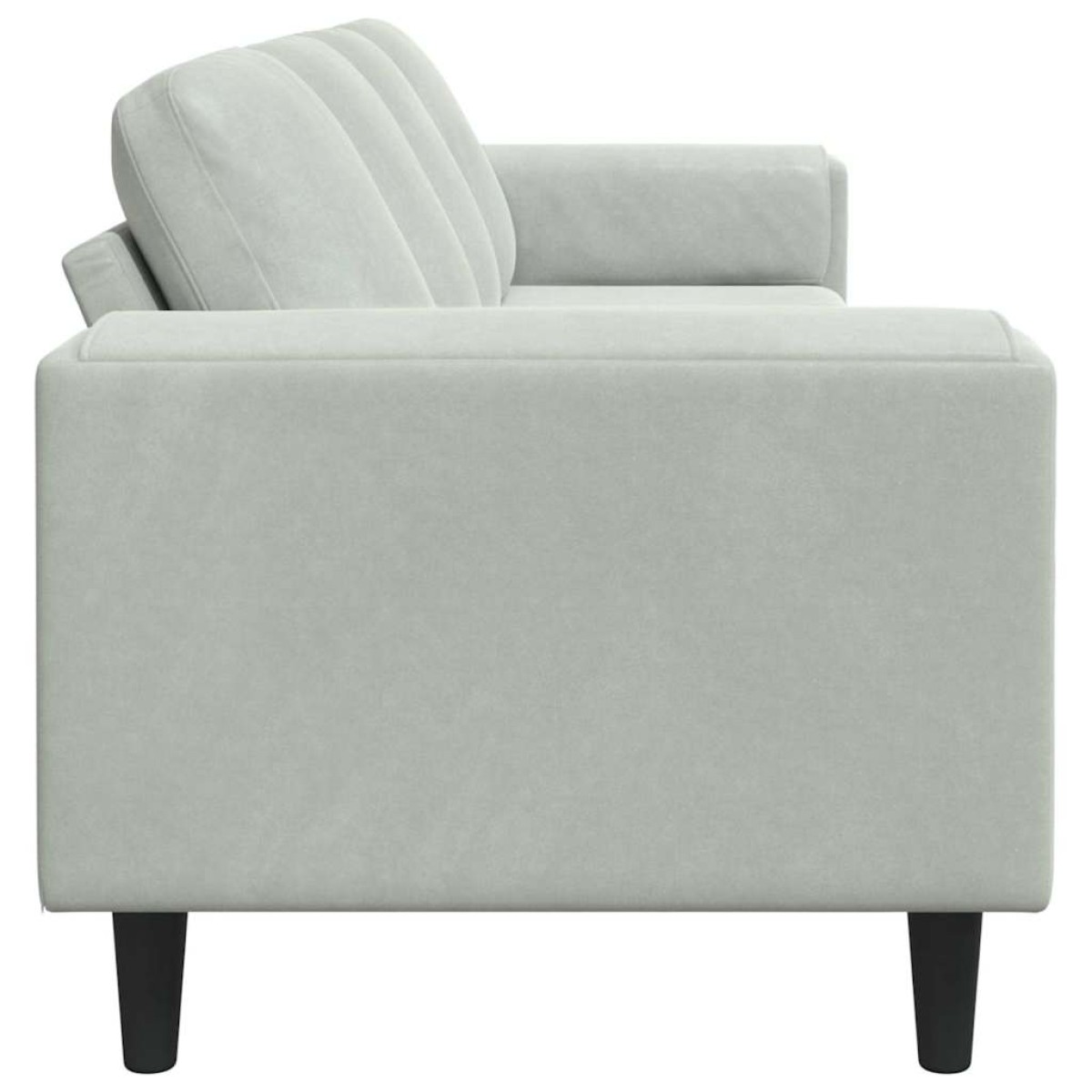 vidaXL Καναπές σαλονιού Ανοιχτό γκρι 250 x 77 x 76 εκ.