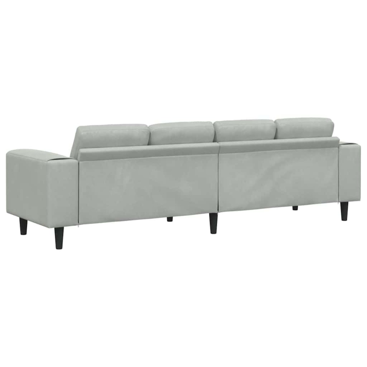 vidaXL Καναπές σαλονιού Ανοιχτό γκρι 250 x 77 x 76 εκ.