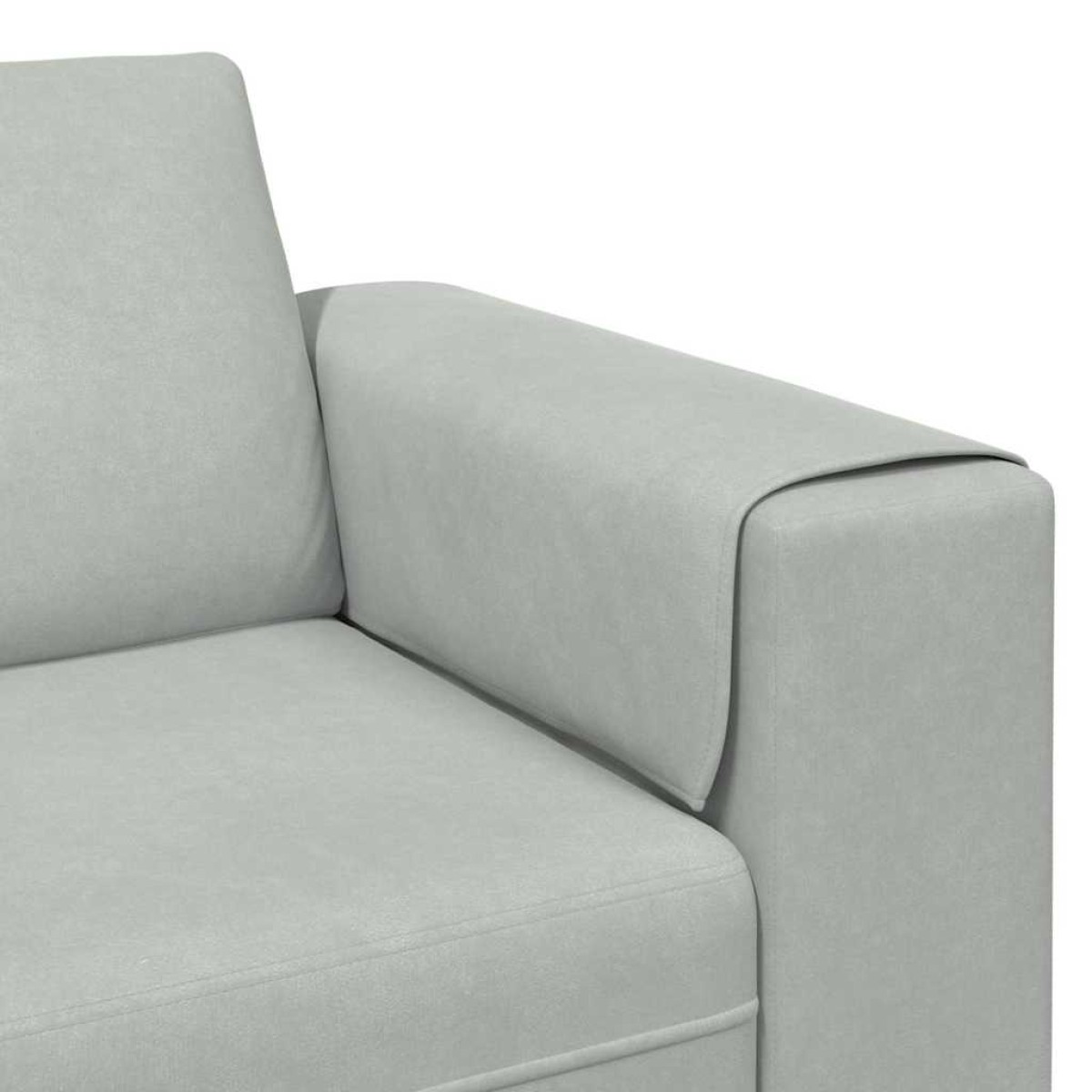 vidaXL Καναπές σαλονιού Ανοιχτό γκρι 250 x 77 x 76 εκ.