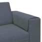 vidaXL Καναπές σαλονιού Σκούρο Γκρι 250 x 77 x 76 εκ.