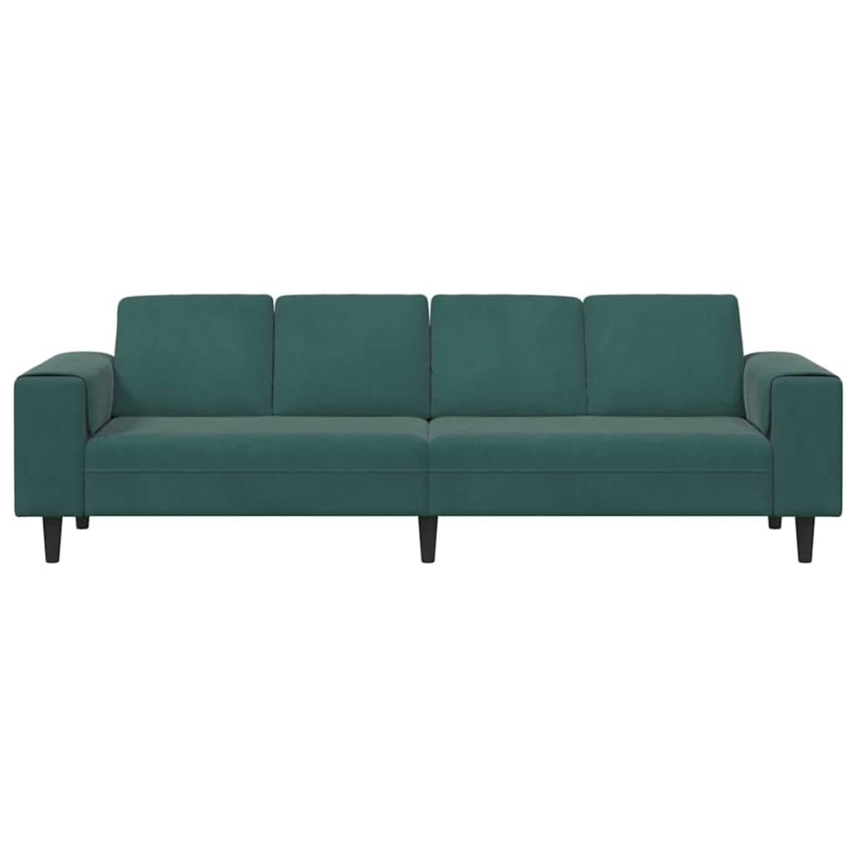 vidaXL Καναπές σαλονιού Σκούρο Πράσινο 250 x 77 x 76 εκ.