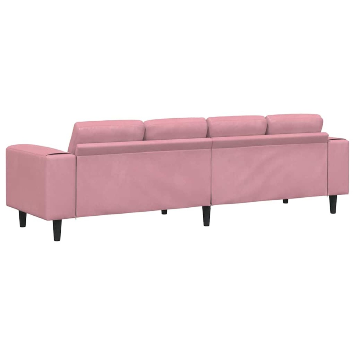 vidaXL Καναπές σαλονιού Ροζ 250 x 77 x 76 εκ.