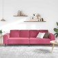 vidaXL Καναπές σαλονιού Κόκκινο 250 x 77 x 76 εκ.