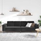 vidaXL Καναπές σαλονιού Μαύρο 250 x 77 x 76 εκ.