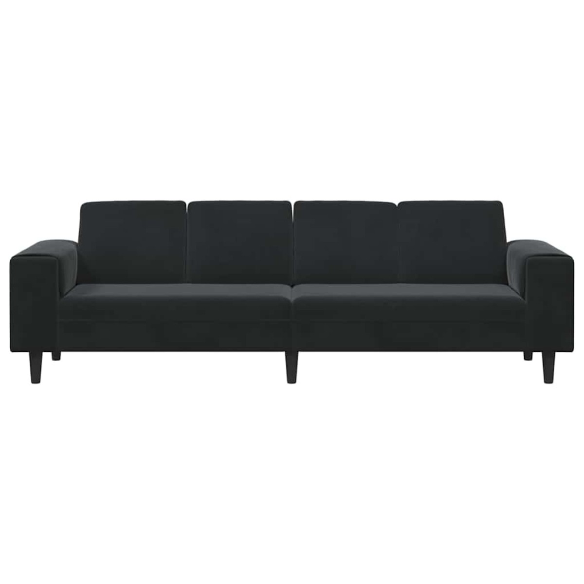 vidaXL Καναπές σαλονιού Μαύρο 250 x 77 x 76 εκ.
