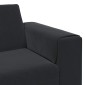 vidaXL Καναπές σαλονιού Μαύρο 250 x 77 x 76 εκ.