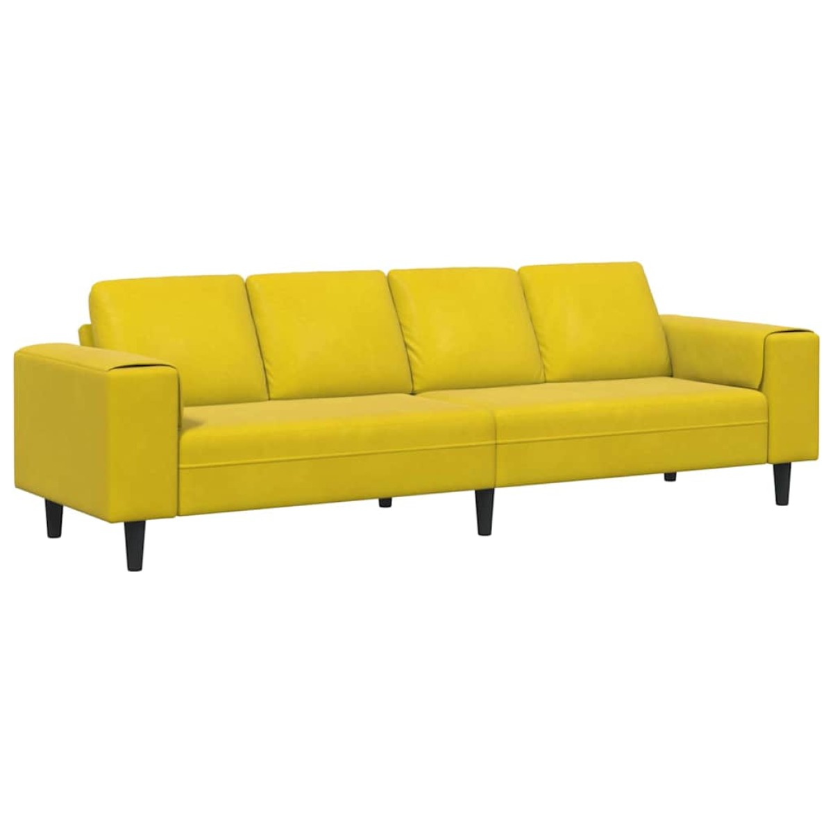 vidaXL Καναπές σαλονιού Κίτρινο 250 x 77 x 76 εκ.