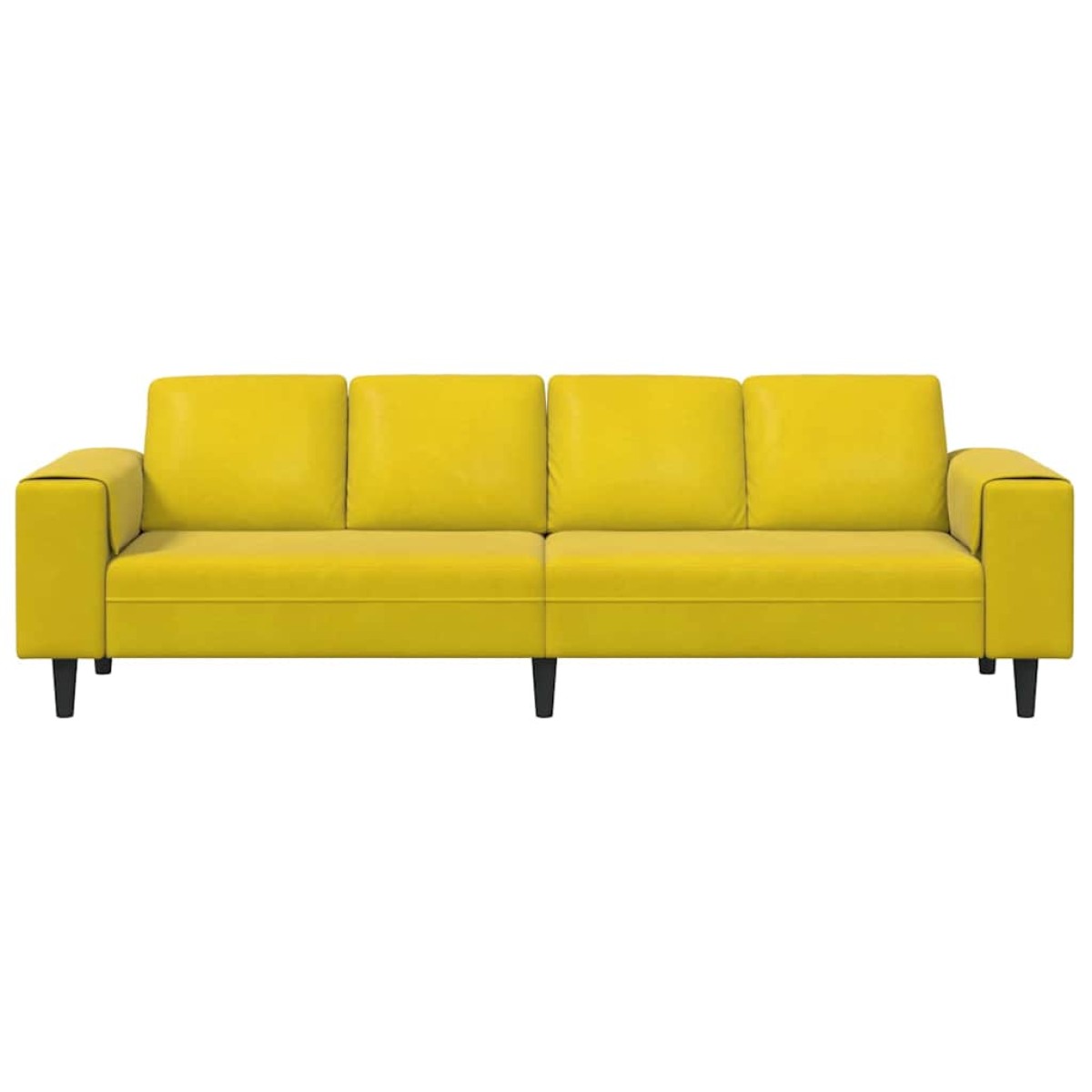 vidaXL Καναπές σαλονιού Κίτρινο 250 x 77 x 76 εκ.