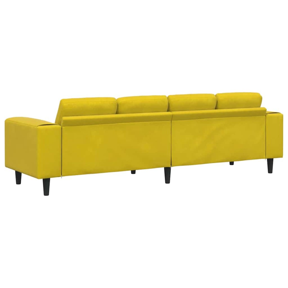 vidaXL Καναπές σαλονιού Κίτρινο 250 x 77 x 76 εκ.