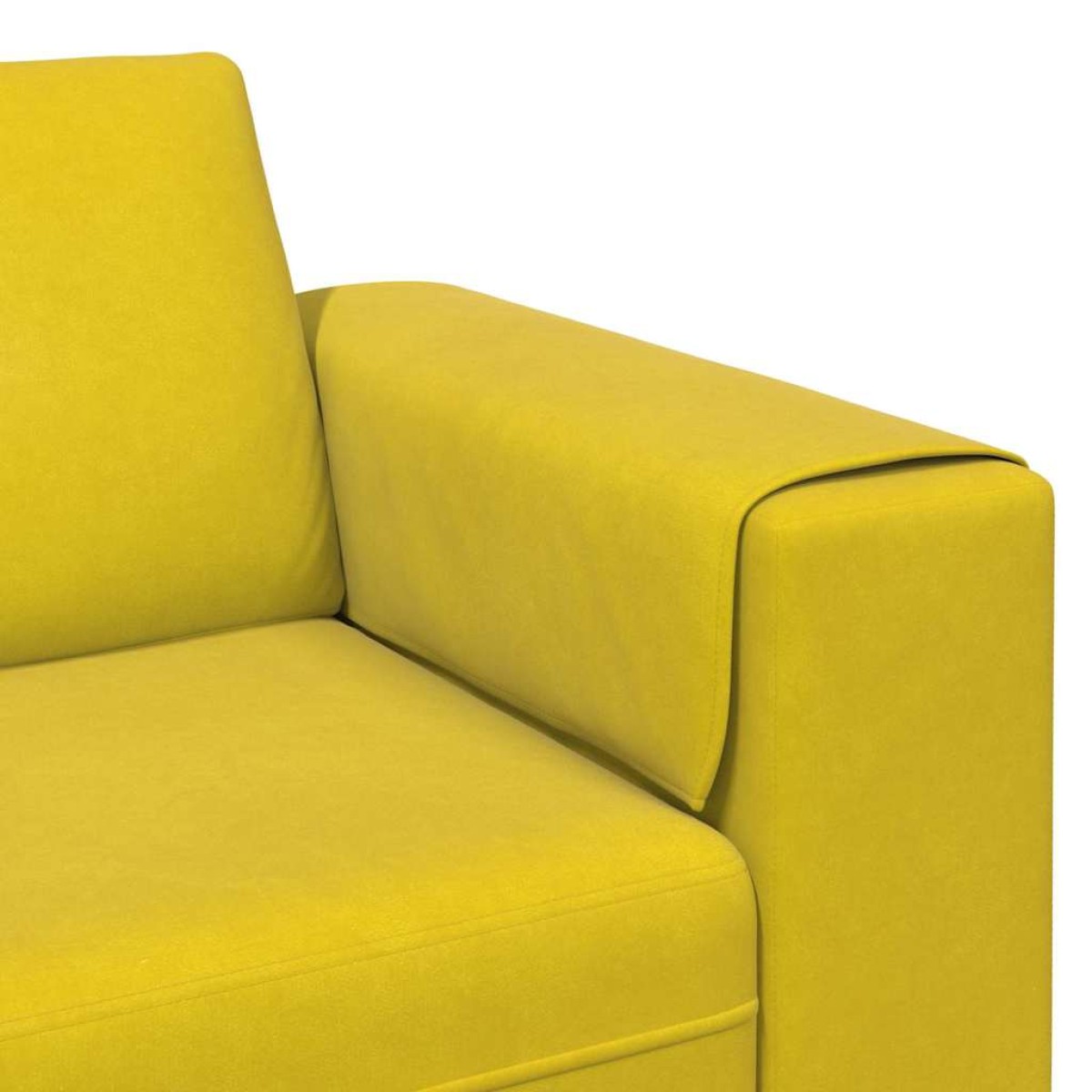 vidaXL Καναπές σαλονιού Κίτρινο 250 x 77 x 76 εκ.