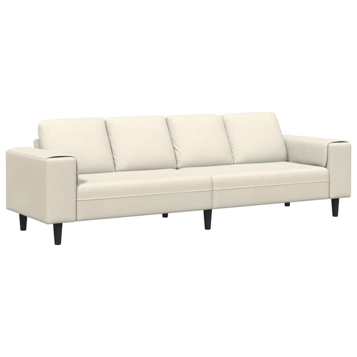 vidaXL Καναπές σαλονιού Κρεμ 250 x 77 x 76 εκ.