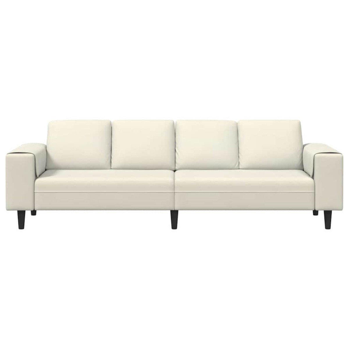 vidaXL Καναπές σαλονιού Κρεμ 250 x 77 x 76 εκ.