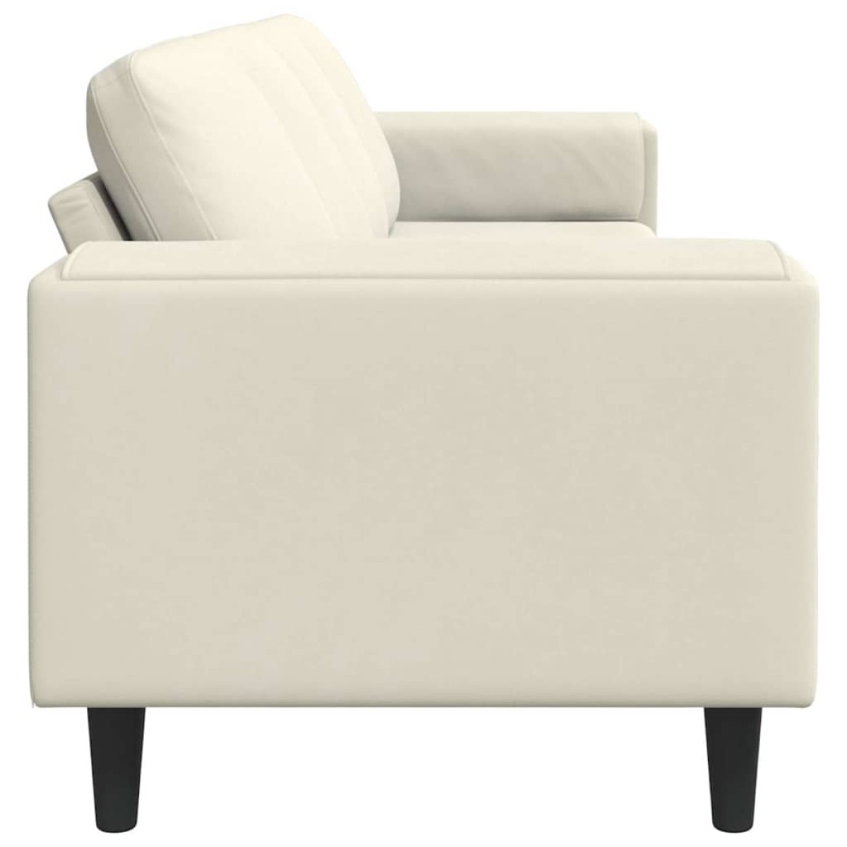 vidaXL Καναπές σαλονιού Κρεμ 250 x 77 x 76 εκ.