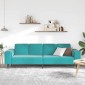 vidaXL Καναπές σαλονιού Τιρκουάζ 250 x 188 x 76 εκ.