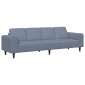 vidaXL Καναπές Μπλε 250 x 77 x 76 εκ. Υφασμάτινο Κορντουρά