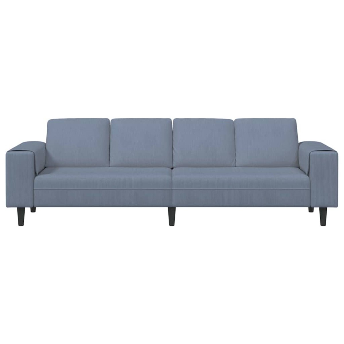 vidaXL Καναπές Μπλε 250 x 77 x 76 εκ. Υφασμάτινο Κορντουρά