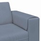 vidaXL Καναπές Μπλε 250 x 77 x 76 εκ. Υφασμάτινο Κορντουρά