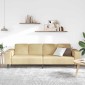 vidaXL Καναπές Γκρι Πράσινο 250 x 77 x 76 εκ. Υφασμάτινο Κορντουρά