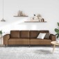 vidaXL Καναπές σαλονιού Καφέ 250 x 77 x 76 εκ.