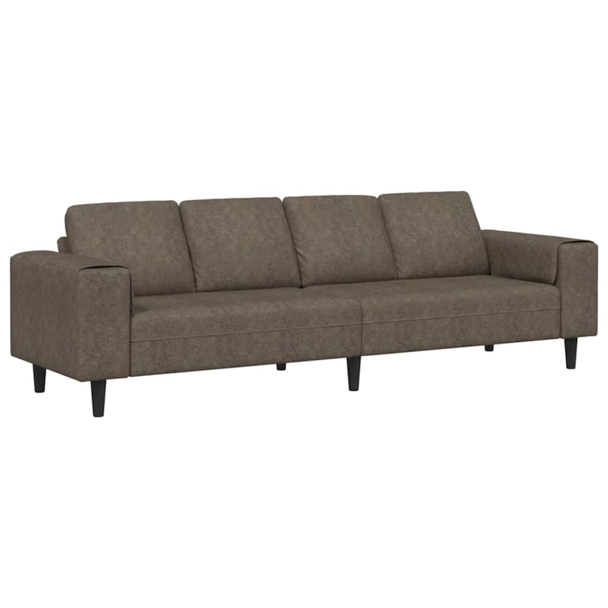vidaXL Καναπές σαλονιού Σκούρο Γκρι 250 x 77 x 76 εκ.