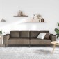 vidaXL Καναπές σαλονιού Σκούρο Γκρι 250 x 77 x 76 εκ.