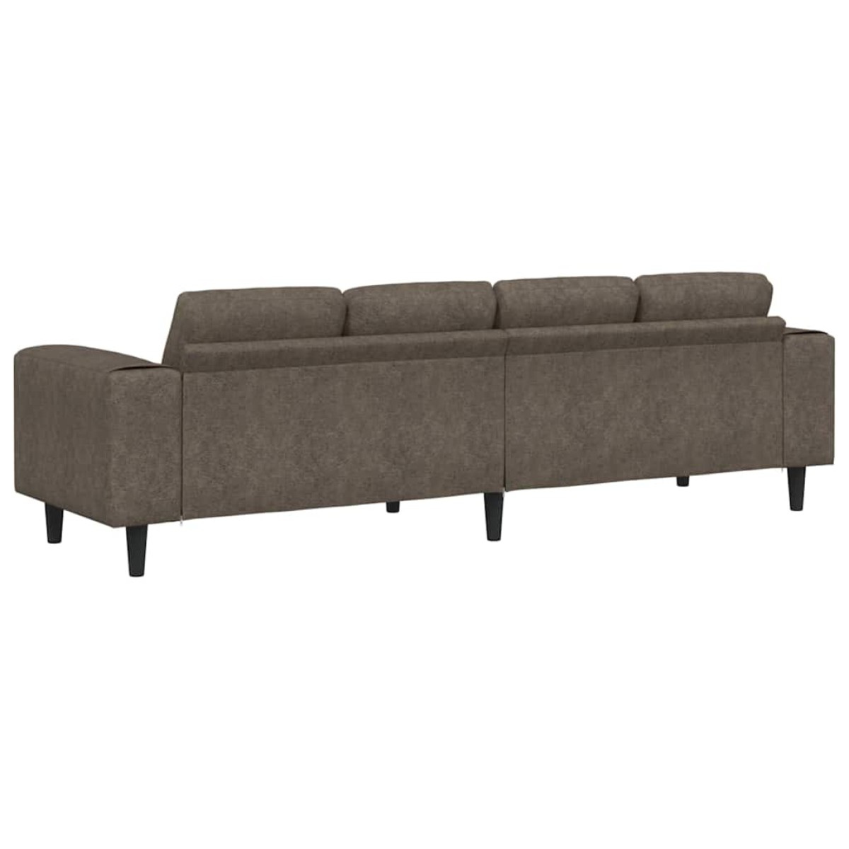 vidaXL Καναπές σαλονιού Σκούρο Γκρι 250 x 77 x 76 εκ.