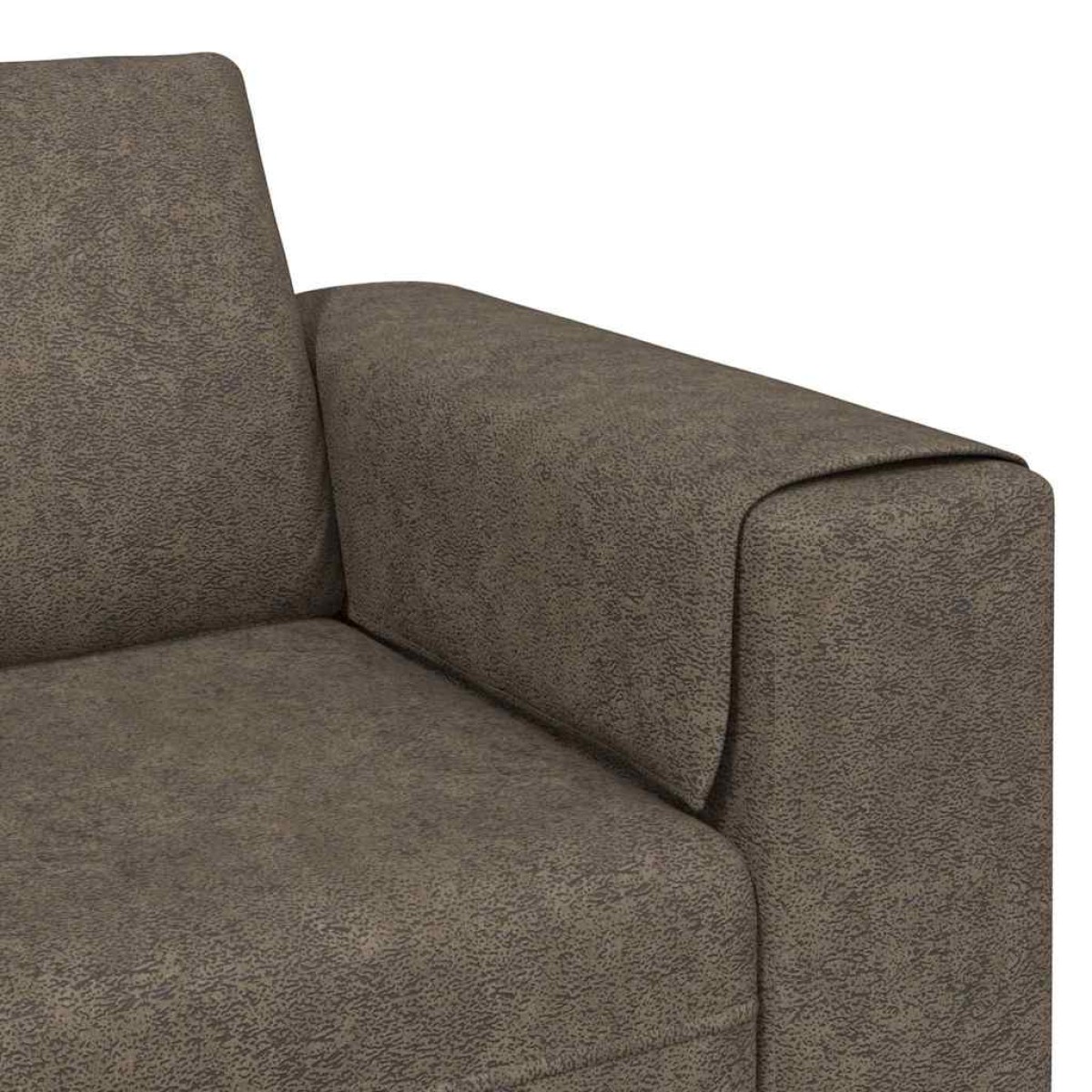 vidaXL Καναπές σαλονιού Σκούρο Γκρι 250 x 77 x 76 εκ.