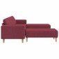 vidaXL Καναπές σαλονιού 3 τμχ. Κόκκινο Πολυεστέρας