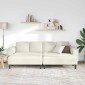 vidaXL Καναπές σαλονιού 3 τμχ. Κρεμ