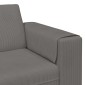 vidaXL Καναπές Ανοιχτό γκρι 250 x 188 x 76 εκ. Υφασμάτινο Κορντουρά