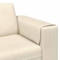 vidaXL Καναπές Κρεμ 250 x 188 x 76 εκ. Υφασμάτινο Κορντουρά