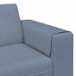 vidaXL Καναπές Μπλε 250 x 188 x 76 εκ. Υφασμάτινο Κορντουρά