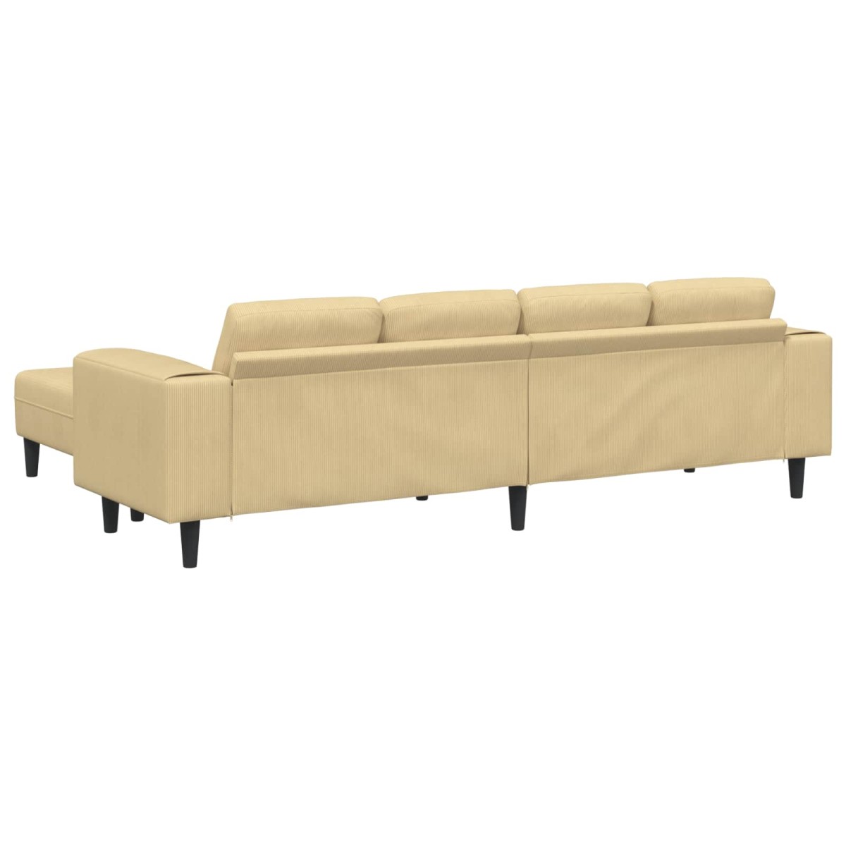 vidaXL Καναπές Γκρι Πράσινο 250 x 188 x 76 εκ. Υφασμάτινο Κορντουρά