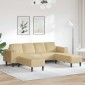 vidaXL Καναπές Γκρι Πράσινο 250 x 188 x 76 εκ. Υφασμάτινο Κορντουρά