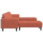 vidaXL Καναπές Κόκκινο Πορτοκαλί 250 x 188 x 76 εκ.