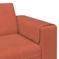 vidaXL Καναπές Κόκκινο Πορτοκαλί 250 x 188 x 76 εκ.
